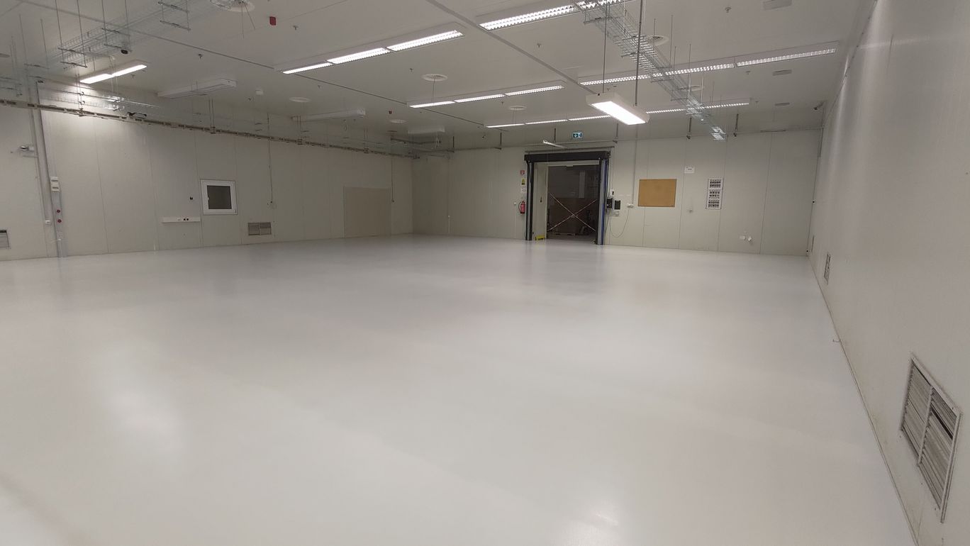 Élelmiszeripari PU-cement padló — utána